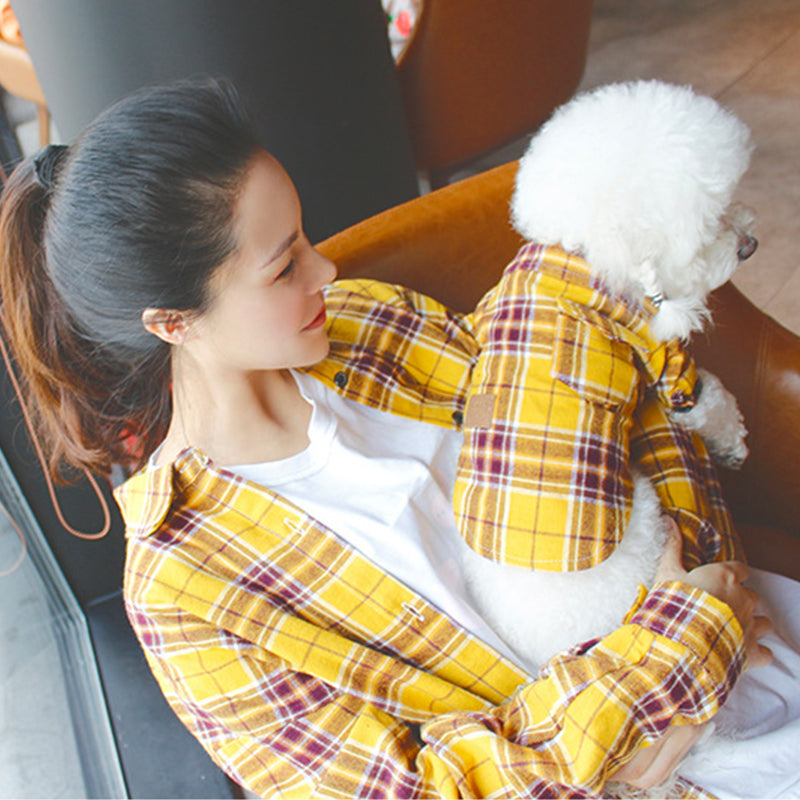 Dog/Parents Matching Everyday Wear Plaid Shirt