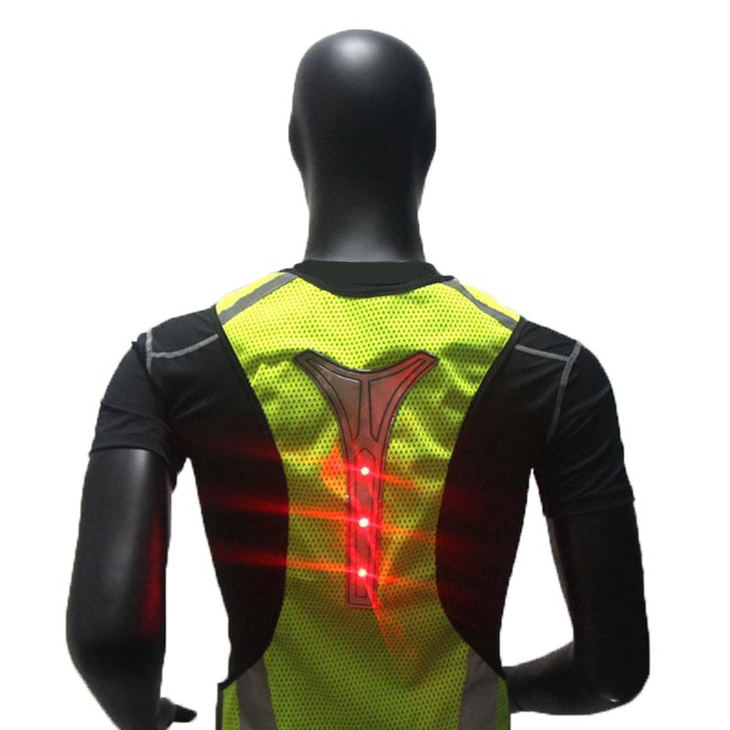 Fluorescent vest LED light reflective vest