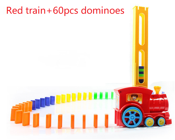Domino dominoes electric Thomas little train blocks, Puzzle Children Toys