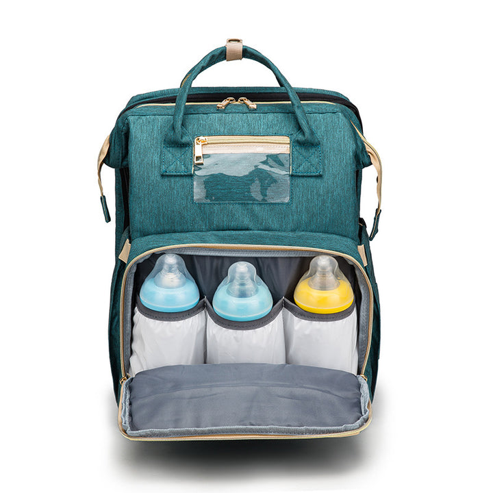 2 in 1 Folding  Baby Bed & Large Capacity Backpack