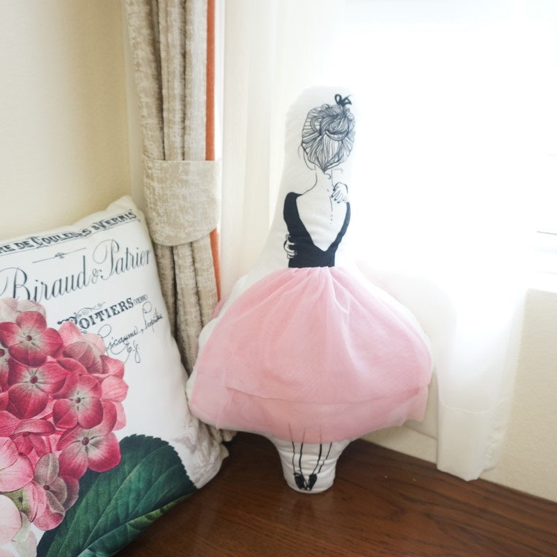 Little Girl With Pillows Decorating Backrest