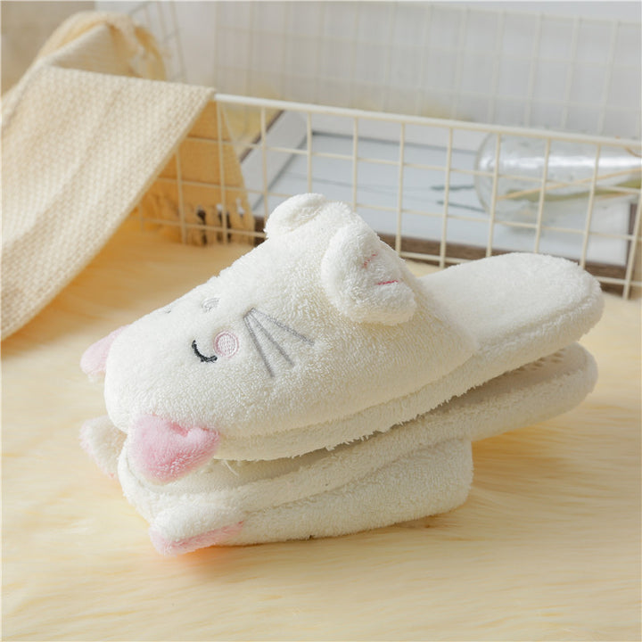 Autumn And Winter New Cute Cartoon Cat Home Drag Home Warm Lady