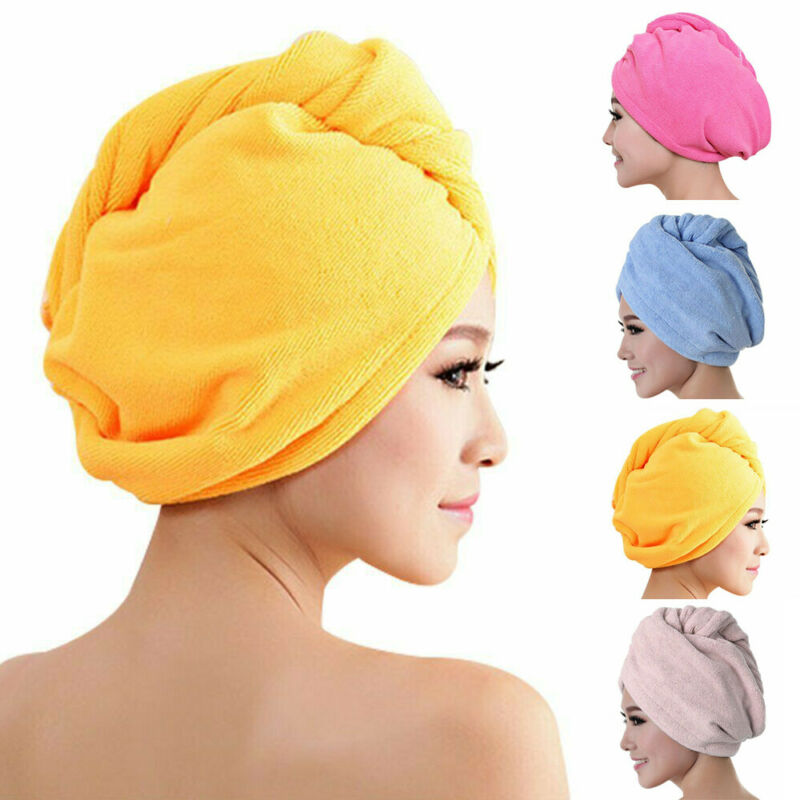 Microfiber Absorbent Dry Hair Cap Wiping Hair Towel Shower Cap