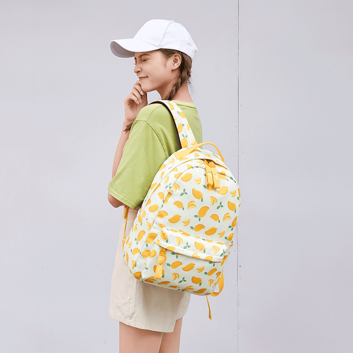 Fruit Print Backpack Women