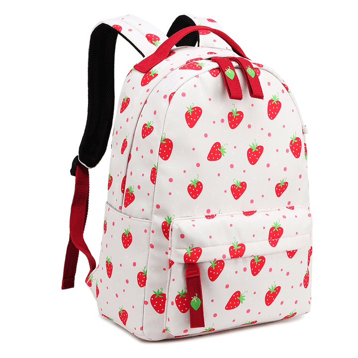 Fruit Print Backpack Women