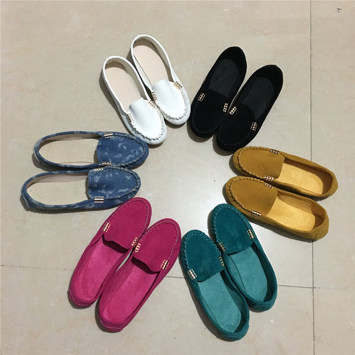 Spring and summer flat with the end of pregnant women nurse shoes Peas shoes casual women's shoes driving shoes Mom shoes a pedal