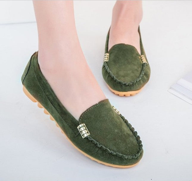 Spring and summer flat with the end of pregnant women nurse shoes Peas shoes casual women's shoes driving shoes Mom shoes a pedal