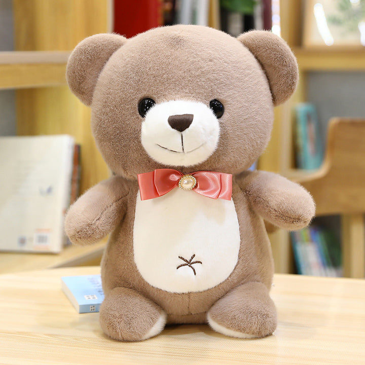 Lovely Bow Tie Teddy Bear Doll Soft Plush Stuffed Animal Toyx Kids Lovers Birthday Baby Gift
