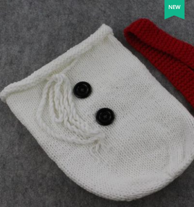 Knitted Christmas Snowman Outfit Set