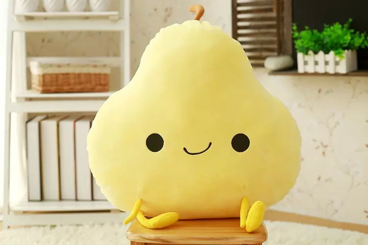 Large fruit plush pillow