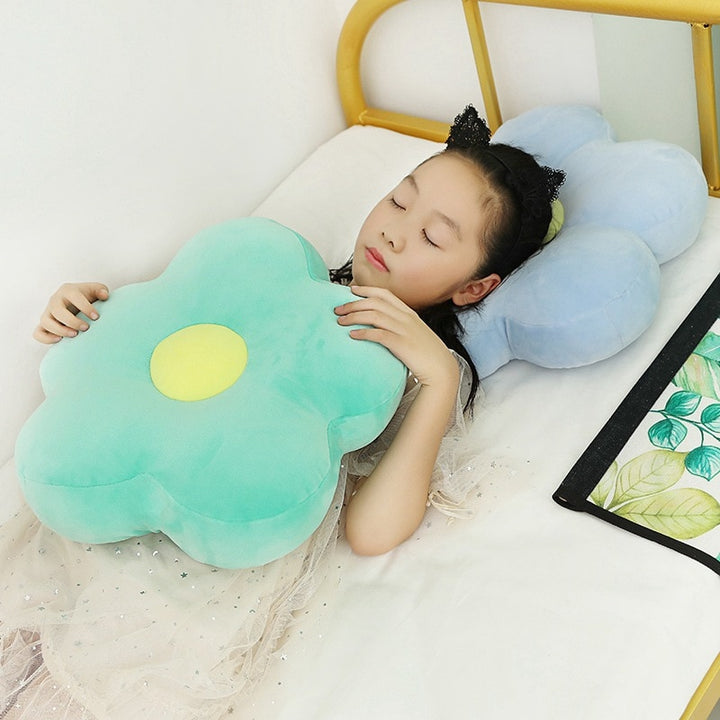 Plush toy feather cotton flower pillow cushion