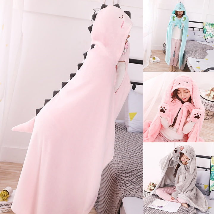 Cartoon shawl cape blanket