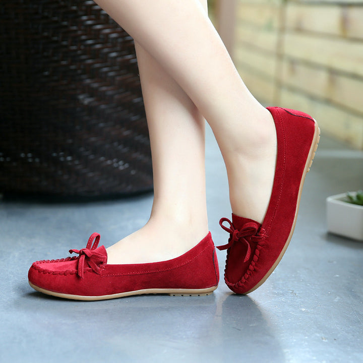 Flat Bottom Low-top Single Shoes Round Toe Peas Shoes Pregnant Women Shoes