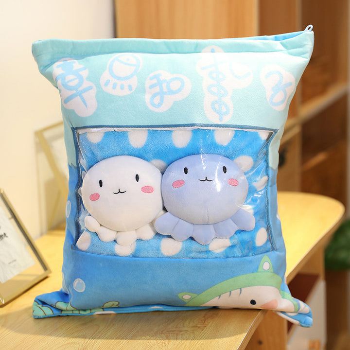 Cartoon plush pillow