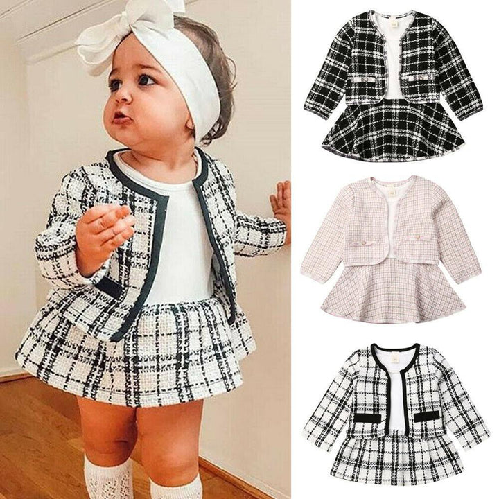 Baby Long-sleeved Two-piece Dress