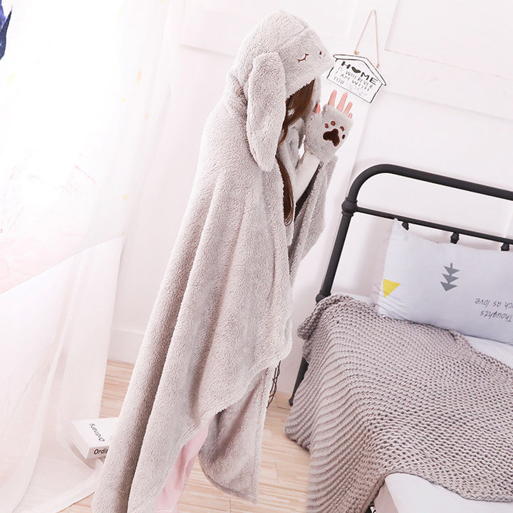 Cartoon shawl cape blanket