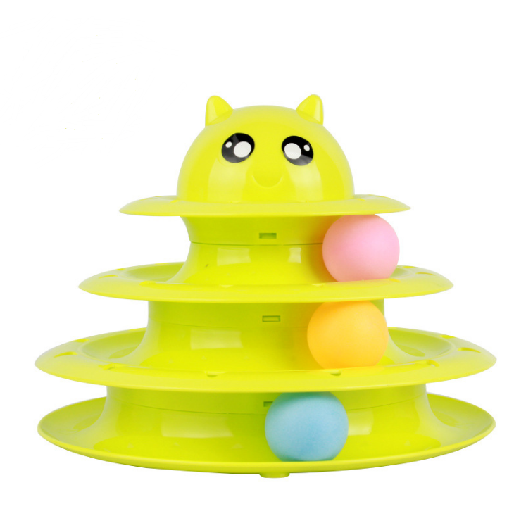 Cat toy cat turntable ball three-layer cat tower