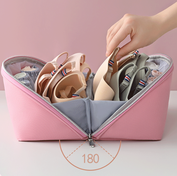 Multifunctional Underwear Storage Bag Travel Clothes Bra Socks Divider Organizer Pouch Washing Bag