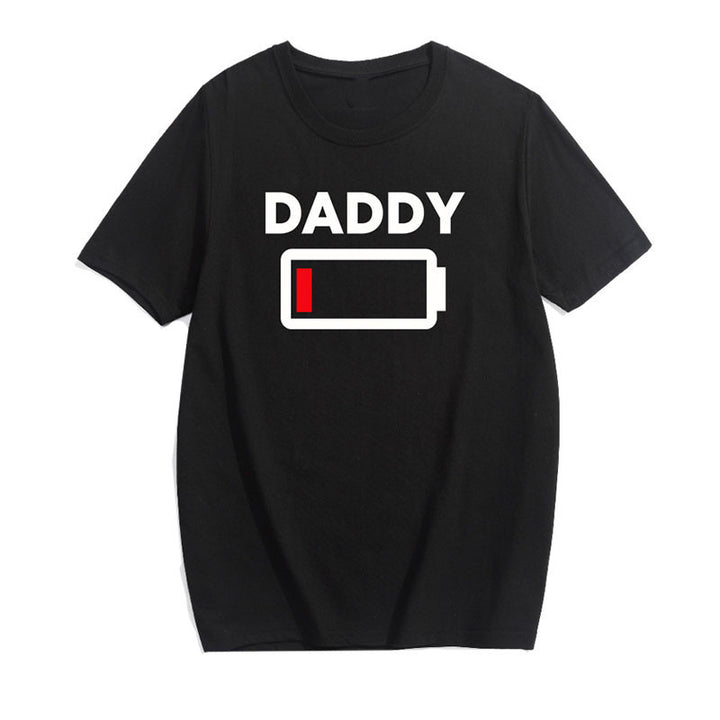 Father & Mother Matching Kids Full/Low Battery T-Shirt