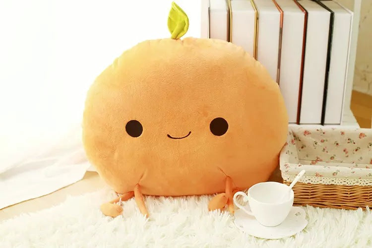 Large fruit plush pillow