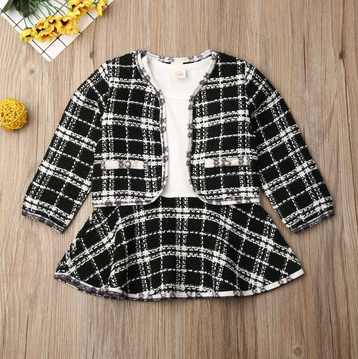 Baby Long-sleeved Two-piece Dress