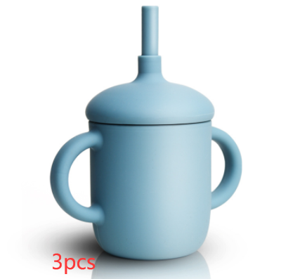 Silicone Baby Water Straw Cup