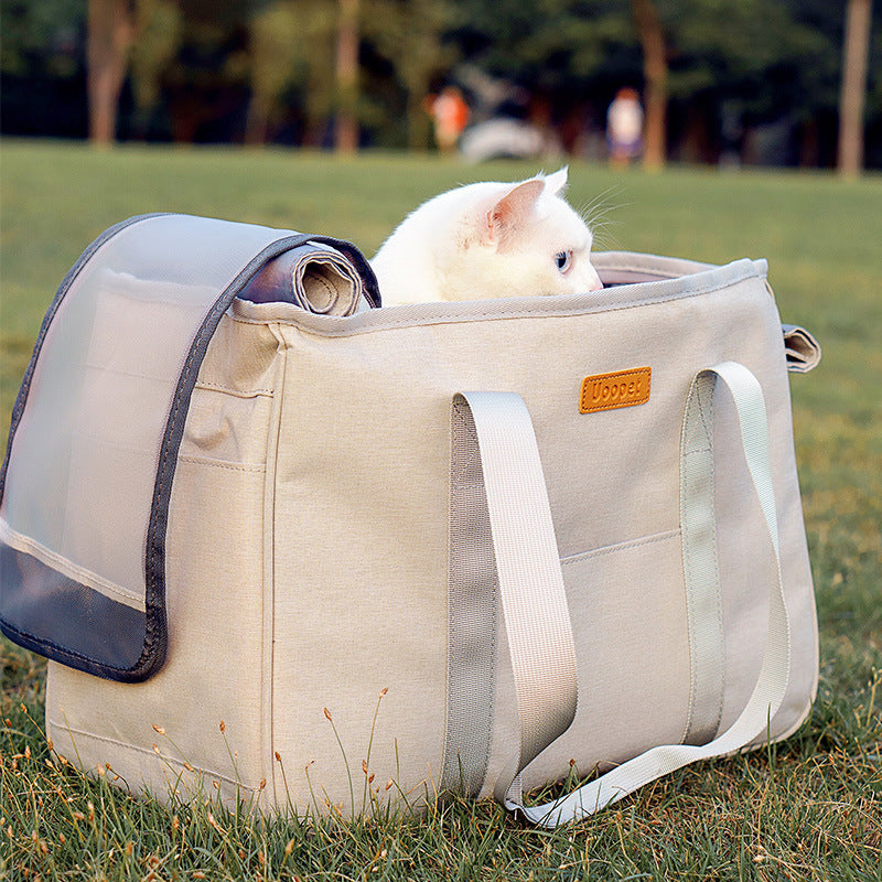 Winter Warm Cage Canvas Dog Backpack Cat Supplies Bag