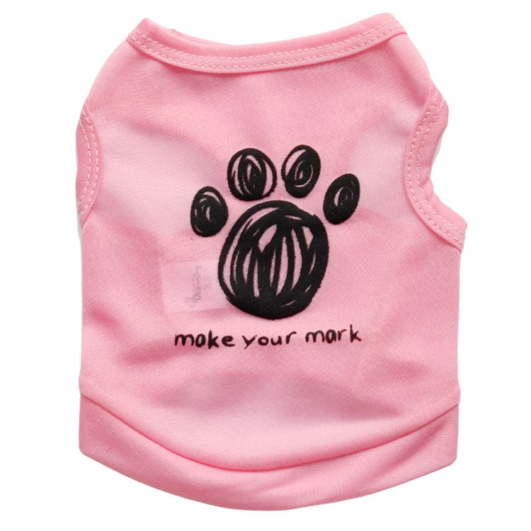 Footprints pet vest