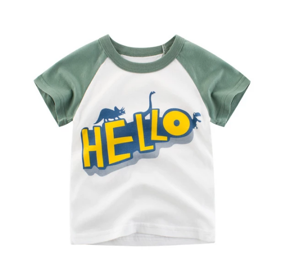 Baby Boys Cotton Short Sleeves T-shirt