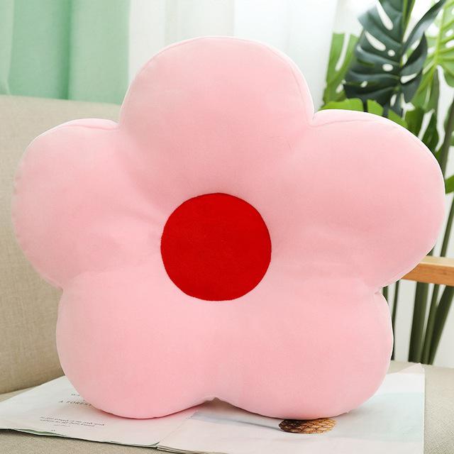 Plush toy feather cotton flower pillow cushion