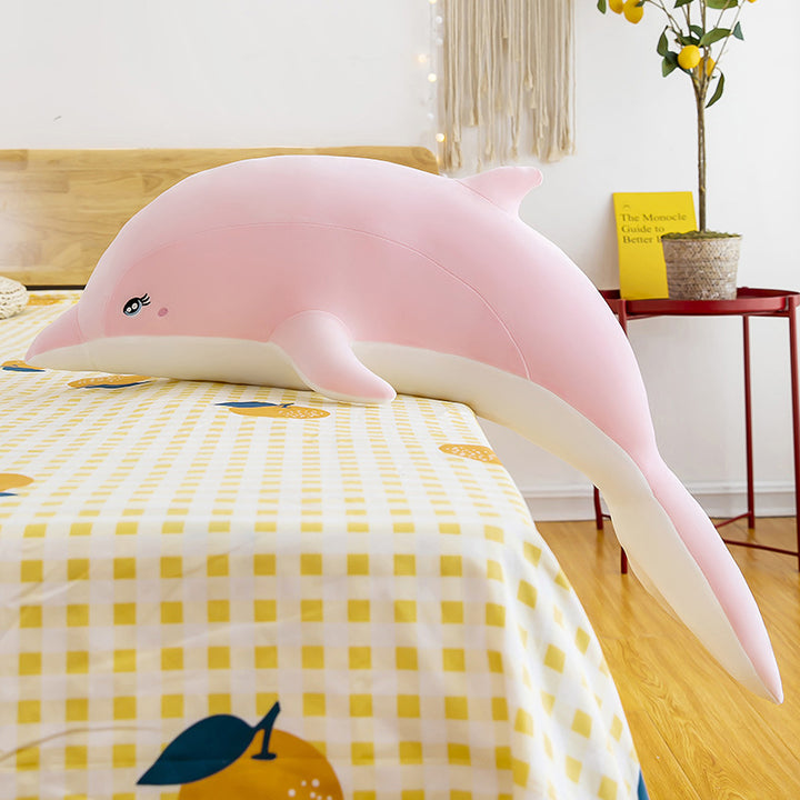 Dolphin Plush Toy Ragdoll Long Pillow