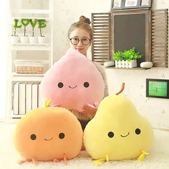 Large fruit plush pillow