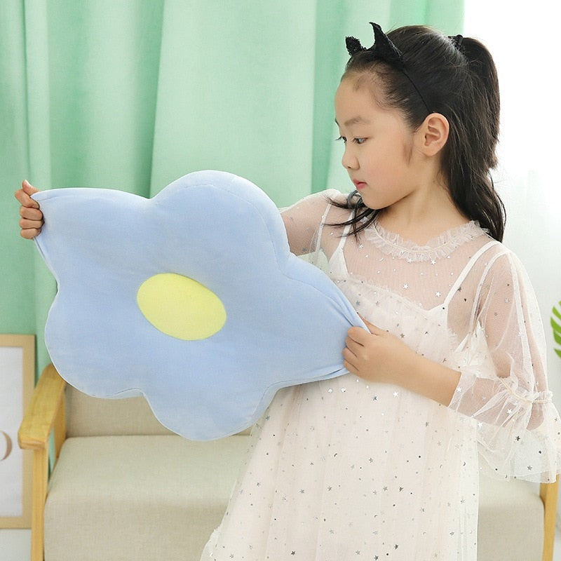 Plush toy feather cotton flower pillow cushion