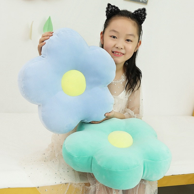 Plush toy feather cotton flower pillow cushion