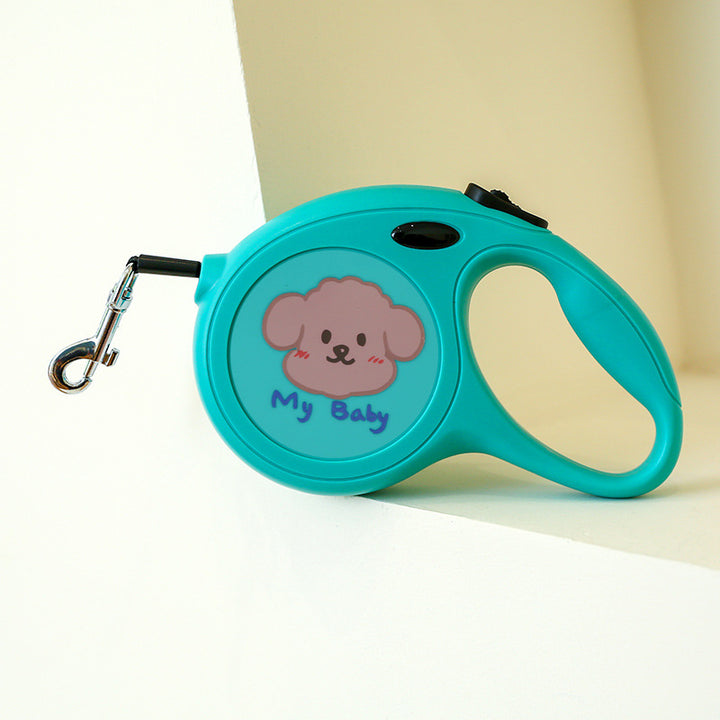 Dog Leash 5m Cartoon Tractable Leash