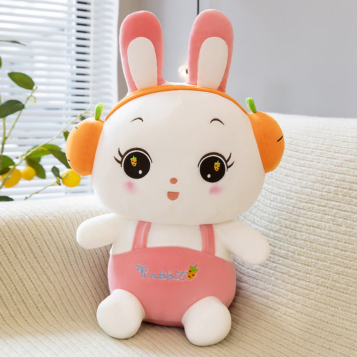 Plush Toy Earphone Rabbit Pillow Soft Cute