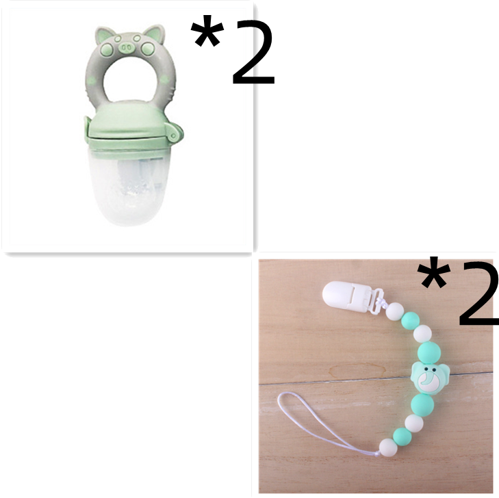 Baby Fruit  Silicone Nipple Teether