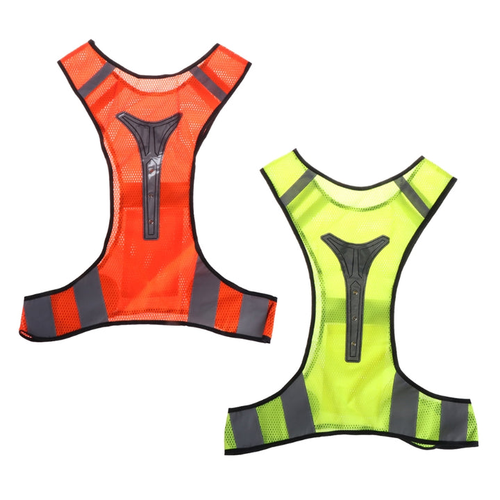 Fluorescent vest LED light reflective vest