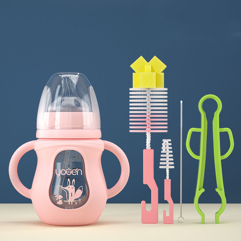 Baby Bottle Silicone Straw Water Drink