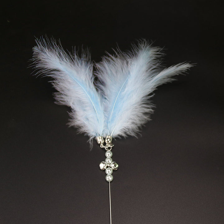 New Fairy Cat Teaser Bell Feather Cat Toy Cat Teaser Interactive Cat Teaser Toy Cat Toy