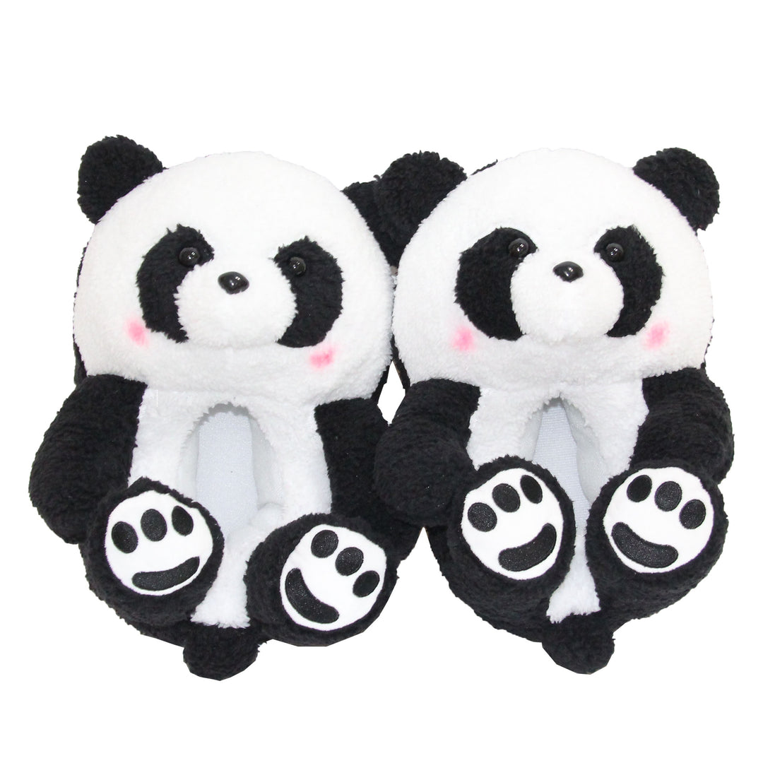 Teddy Bear Cat Plush Slippers Women's Home Indoor Cotton Shoes