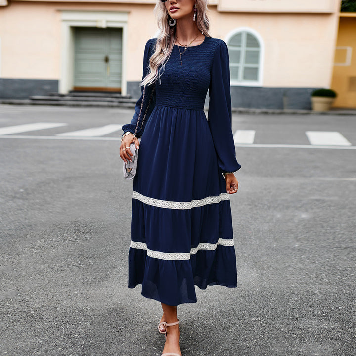 Long Sleeve Dress Temperament Elegant Dress