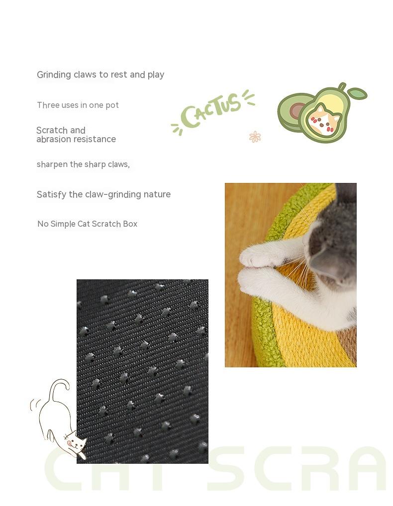 Avocado Cat Scratching Toy