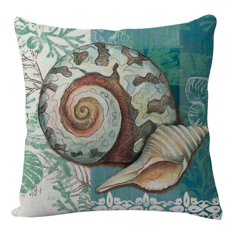 Cushion Covers Sea Turtle Printed Throw Pillow Cases For Home Decor Sofa Chair Seat