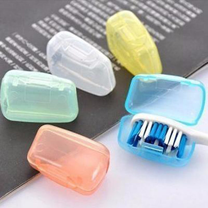Portable Head Cover Travel Toothbrush Case
