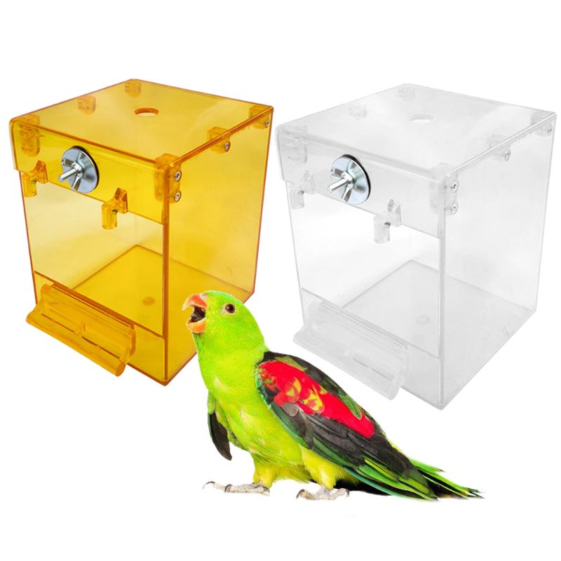 External Bird Bath Transparent Bath Square Basin Bird Supplies Pet Supplies