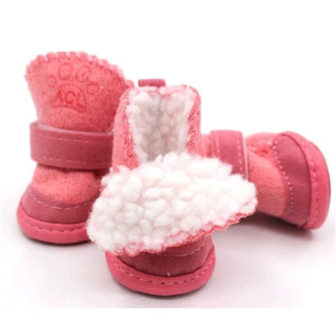 Pet Dog Cat Shoes Cotton Shoes Supplies Teddy Puppy Snow Boots Pet Cotton Shoes Non-slip Bichon